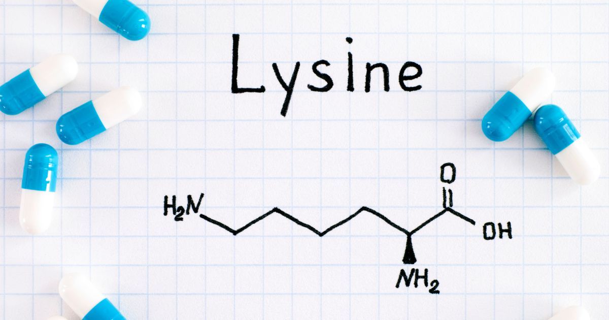 drawing of the lysine molecule
