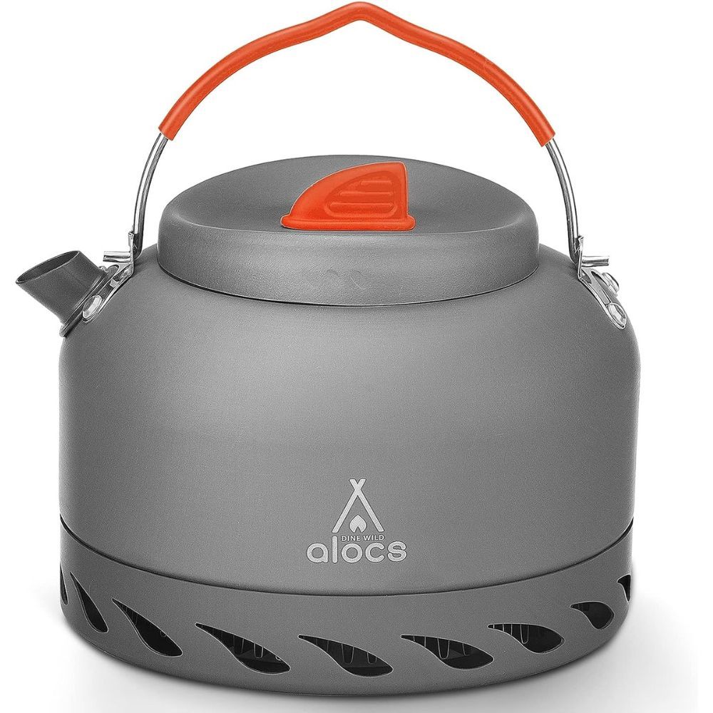 Alocs 1.3L Camping Kettle with Heat Exchanger
