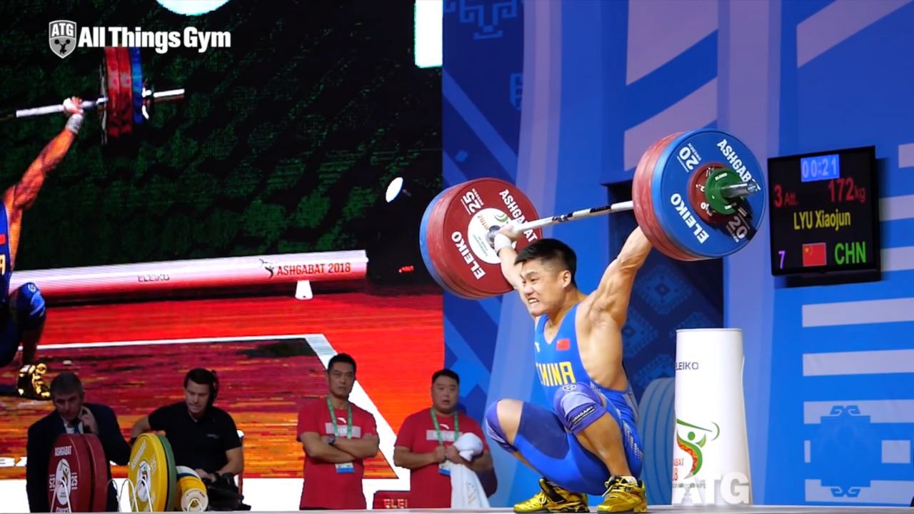overhead catch of the snatch