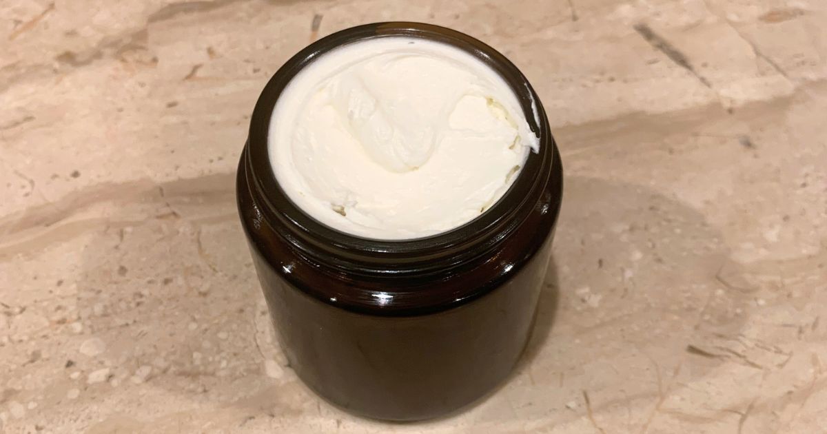 final tallow cream in a jar