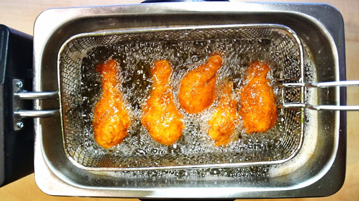 frying chicken