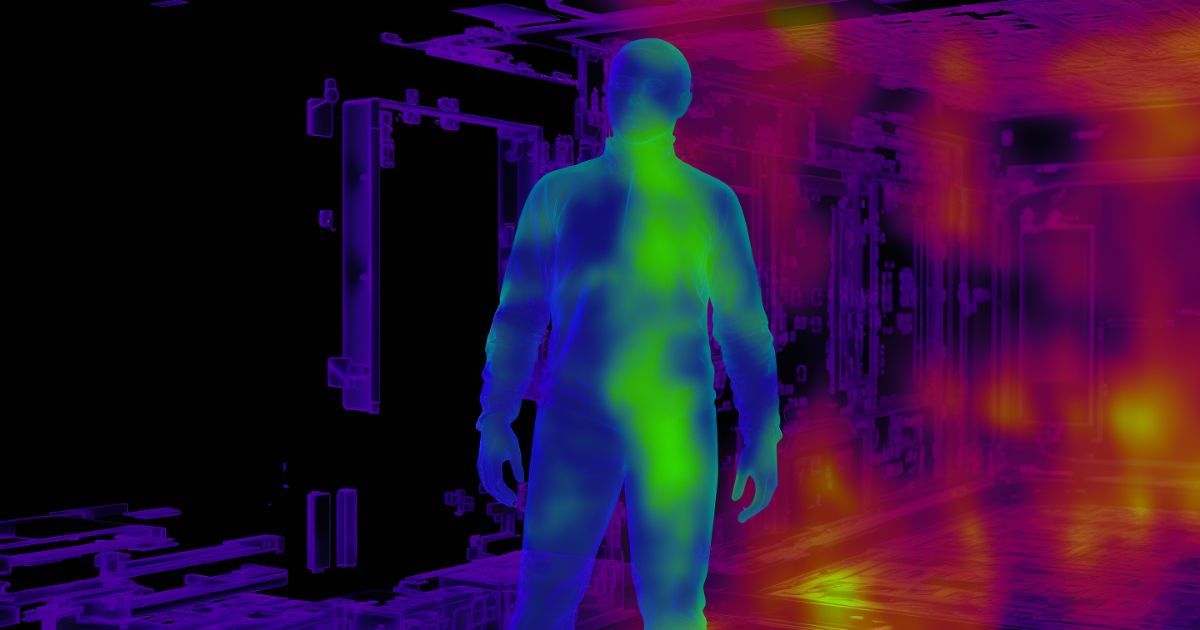 thermal image of a person