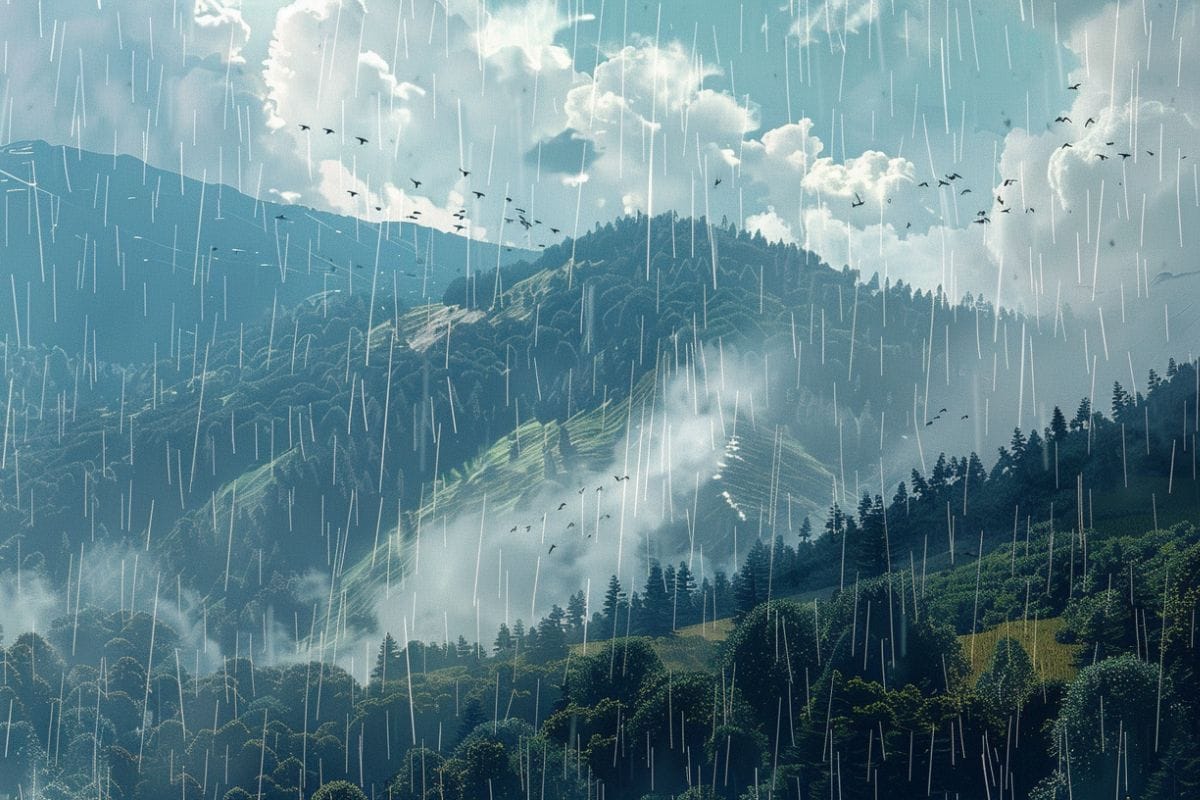 rain in mountains